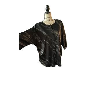 B035 hot stuff disco black dolman blouse